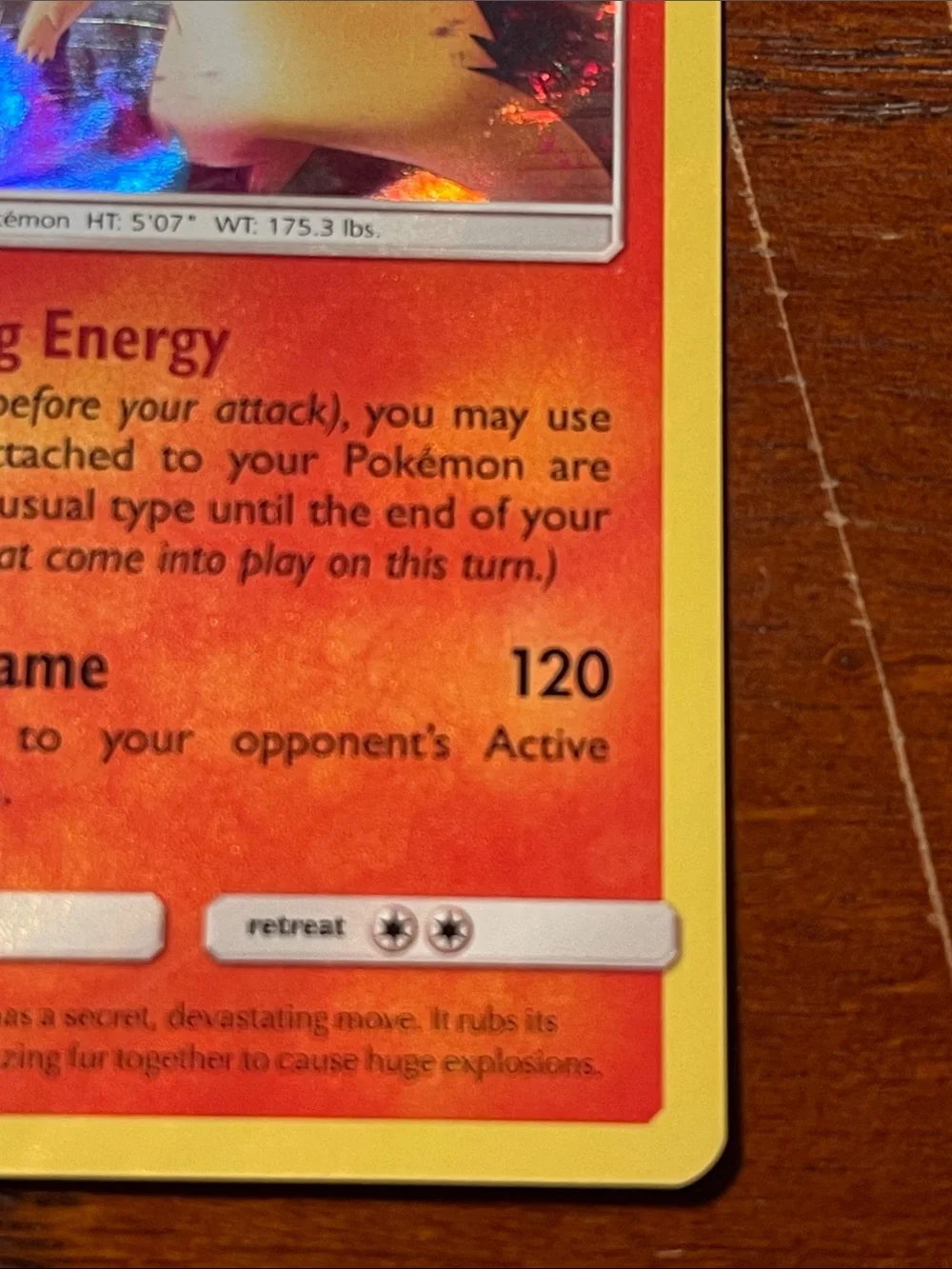 Pokemon Typhlosion Holo Red Yellow Orange